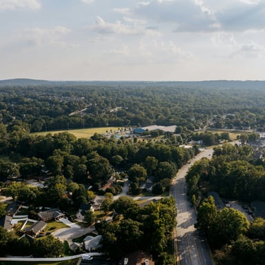 Lexington SC neighborhood at dusk