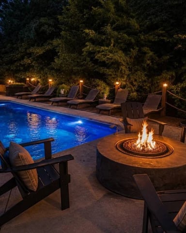 Luxury home with pool and entertainment spaces
