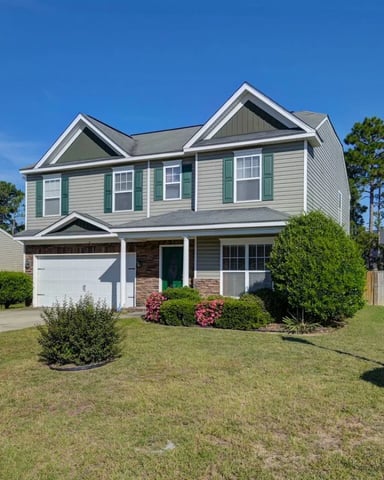 Spacious living room in a family vacation rental near Fort Jackson